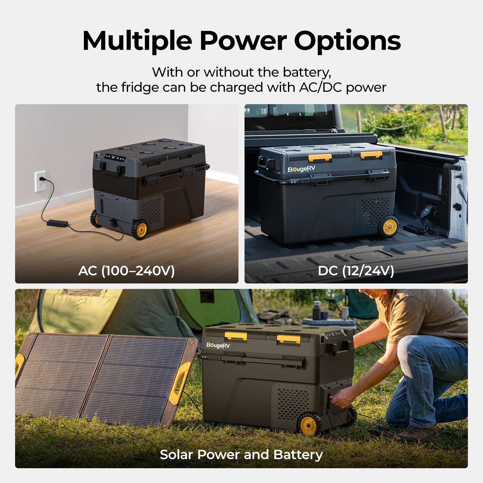 BougeRV CRD2 V2.0 52QT Dual Zone 12V Portable Fridge