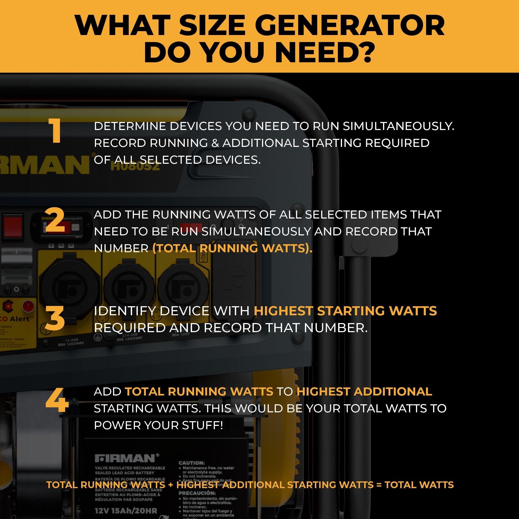 Dual Fuel Portable Generator 10000/8000W Electric Start 120/240V with CO alert