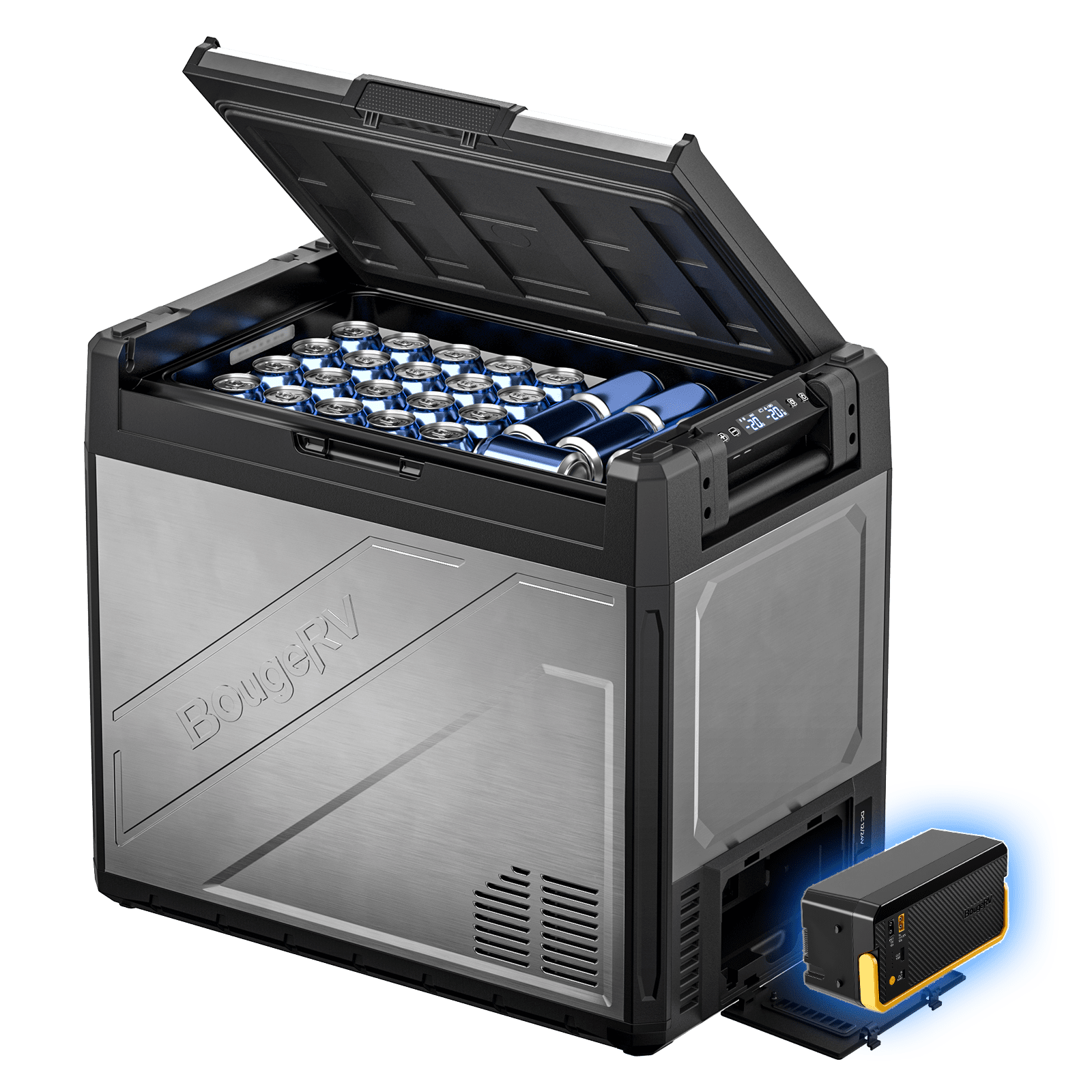 BougeRV Rocky V3.0 81QT Dual Zone 12V Car Fridge