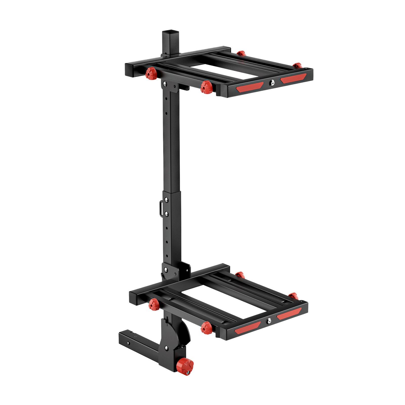 BougeRV Hitch Ski Snowboard Rack with Security Lock(Fit for 2" Receiver)