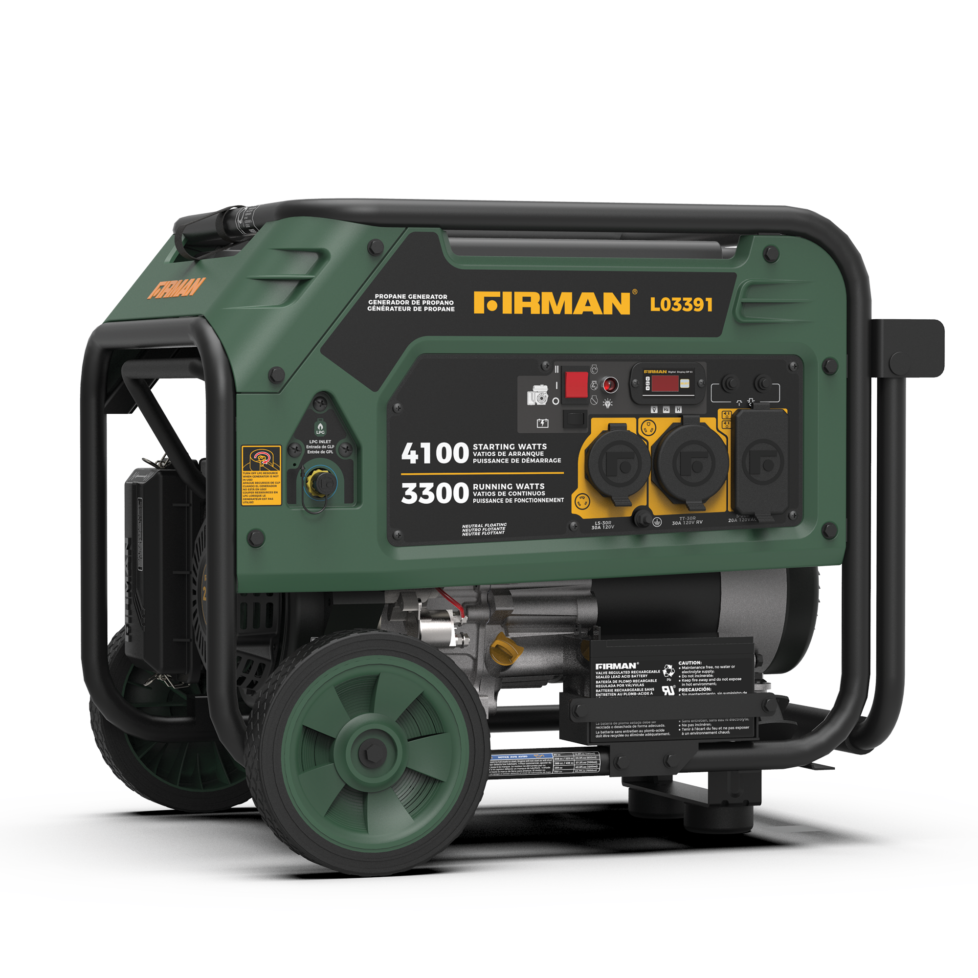 LPG Portable Generator 4100/3300W Electric Start