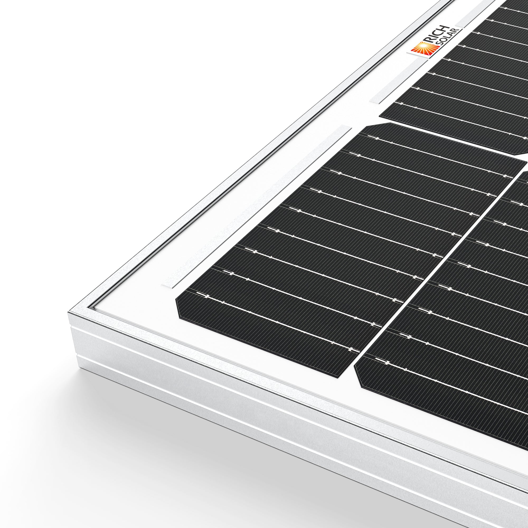 Rich Solar MEGA 100 | 100 Watt Solar Panel | Premier 12V Off-Grid Solar Panel for Vans, Campers, Boats | 25-Year Output Warranty
