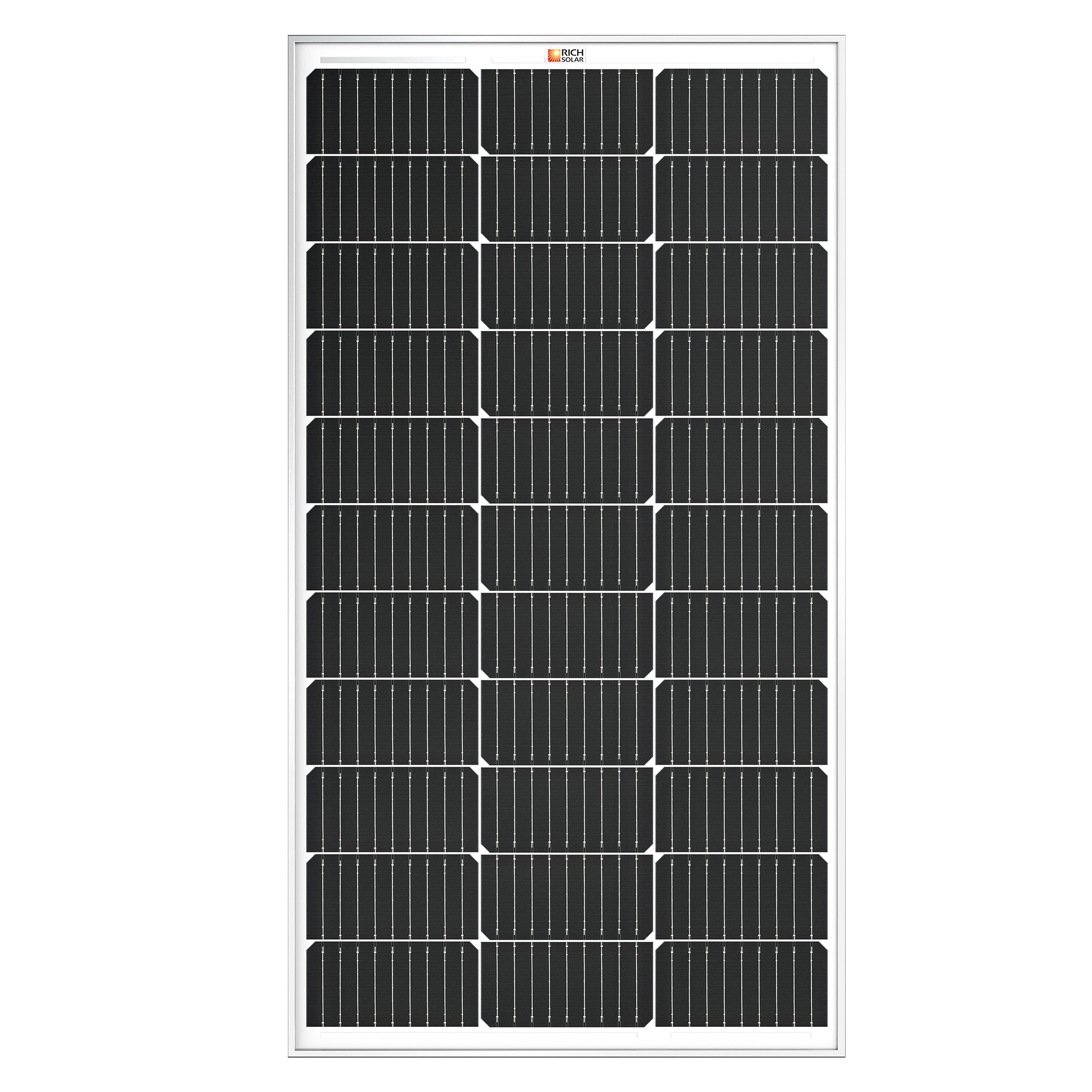 Rich Solar MEGA 100 | 2 PACK 100 Watt Solar Panels | Premier 12V Off-Grid Solar Panel for Vans, Campers, Boats | 25-Year Output Warranty