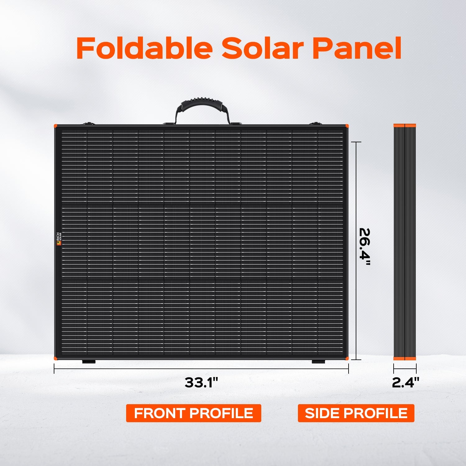 Rich Solar MEGA 200 Portable Briefcase Solar Panel | 200 Watt Portable Solar Panel | Powerful 12V Portable Solar Panel for Generators, Power Stations, Campers | High Efficiency