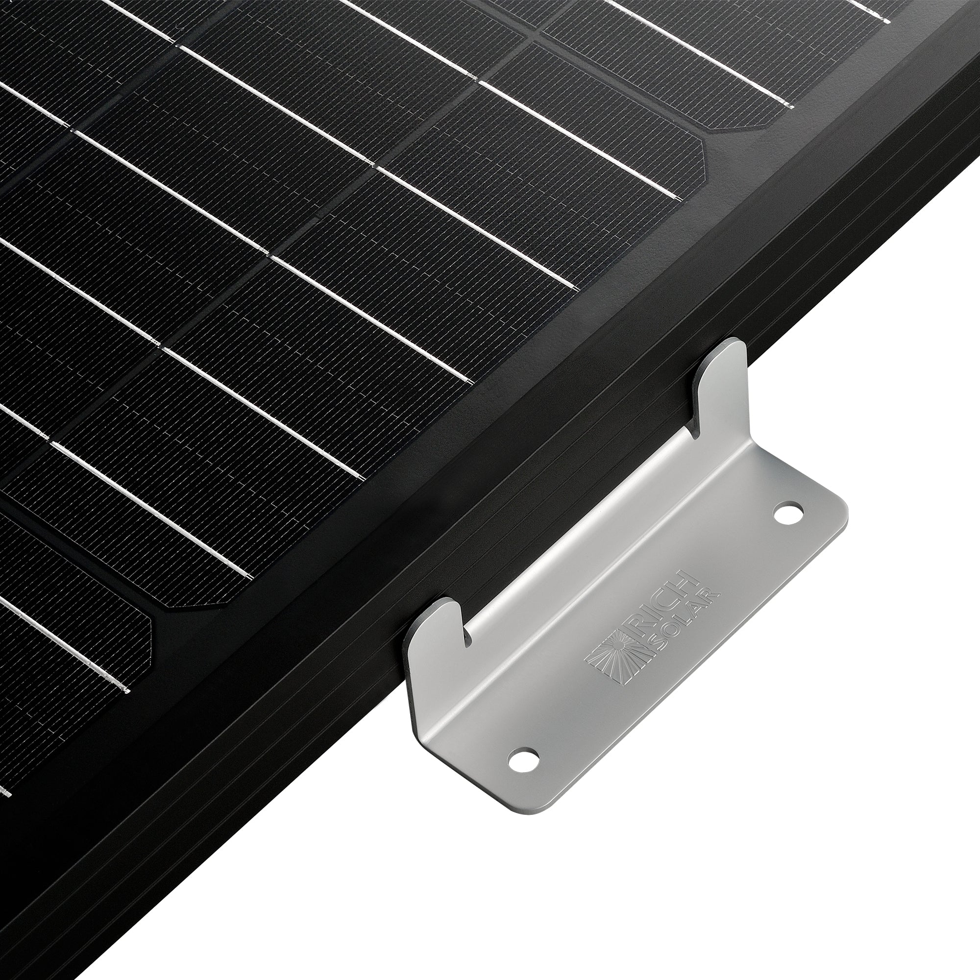 Rich Solar Z-Brackets | Mounting Hardware Z-Brackets with Screws | Designed for RICH SOLAR MEGA Series Solar Panels | Pack of Four