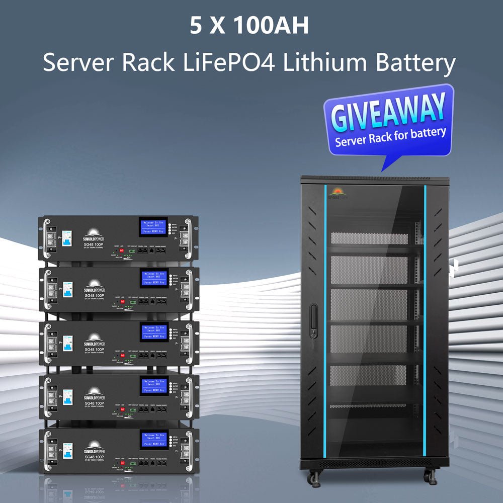 Off Grid Solar Kit 13000W 48VDC 120V/240V LifePo4 25.6KWH Lithium Battery 22 X 450 Watts Solar Panels SGR- 13K25E