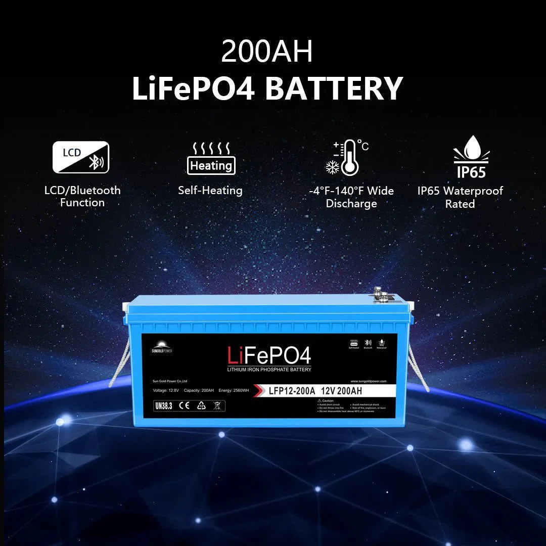 Off Grid Solar Kit 6000W 48VDC 120V/240V LifePO4 10.24KWH Lithium Battery 6 X 370 Watt Solar Panels SGK- PRO64