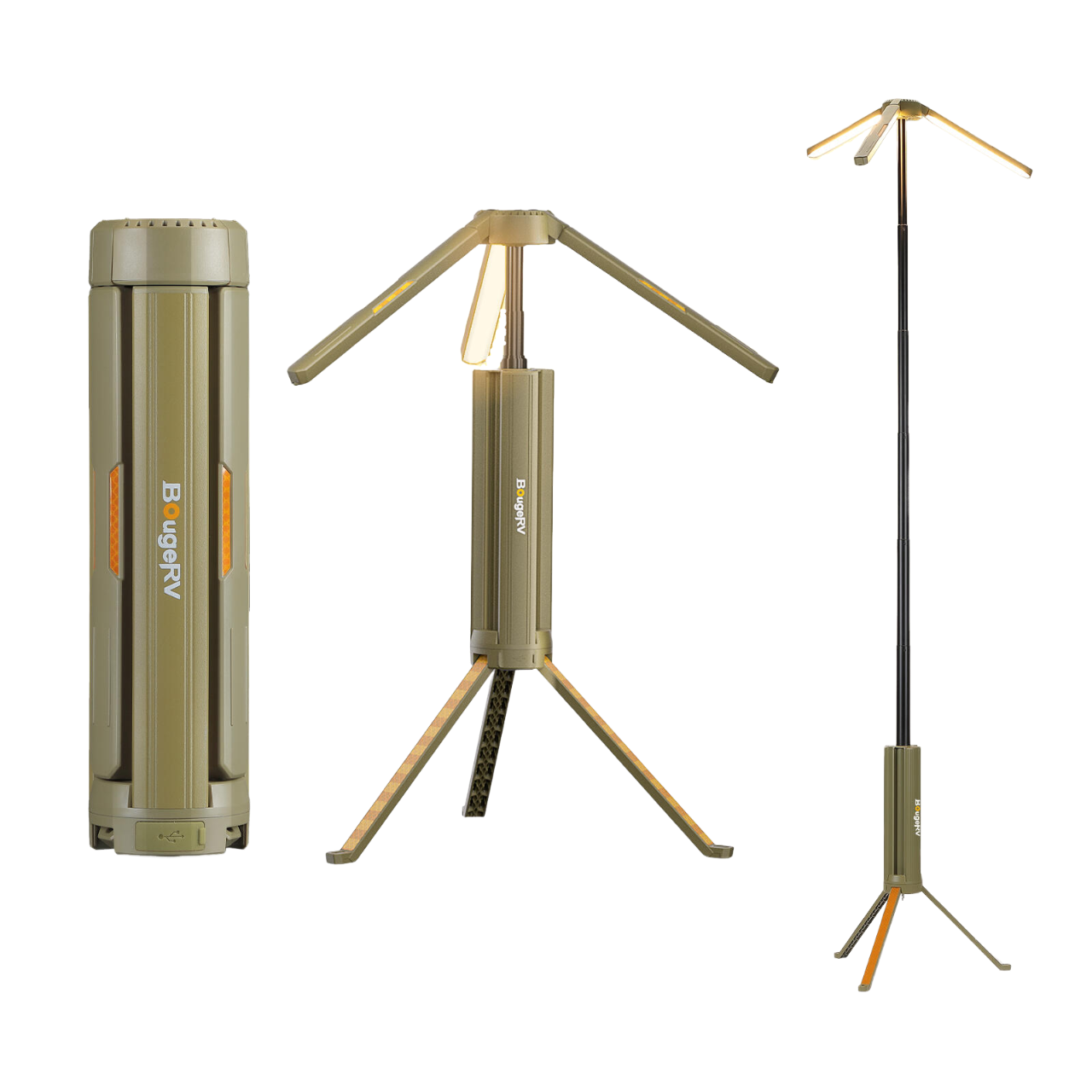 BougeRV Outdoor Portable Telescopic Camping Lantern