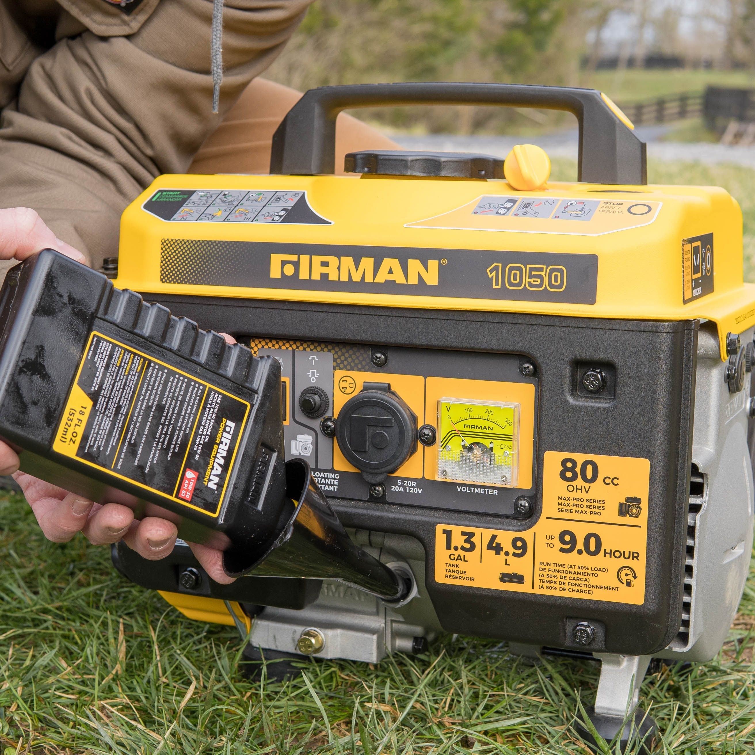 Gas Portable Generator 1300/1050W Recoil Start
