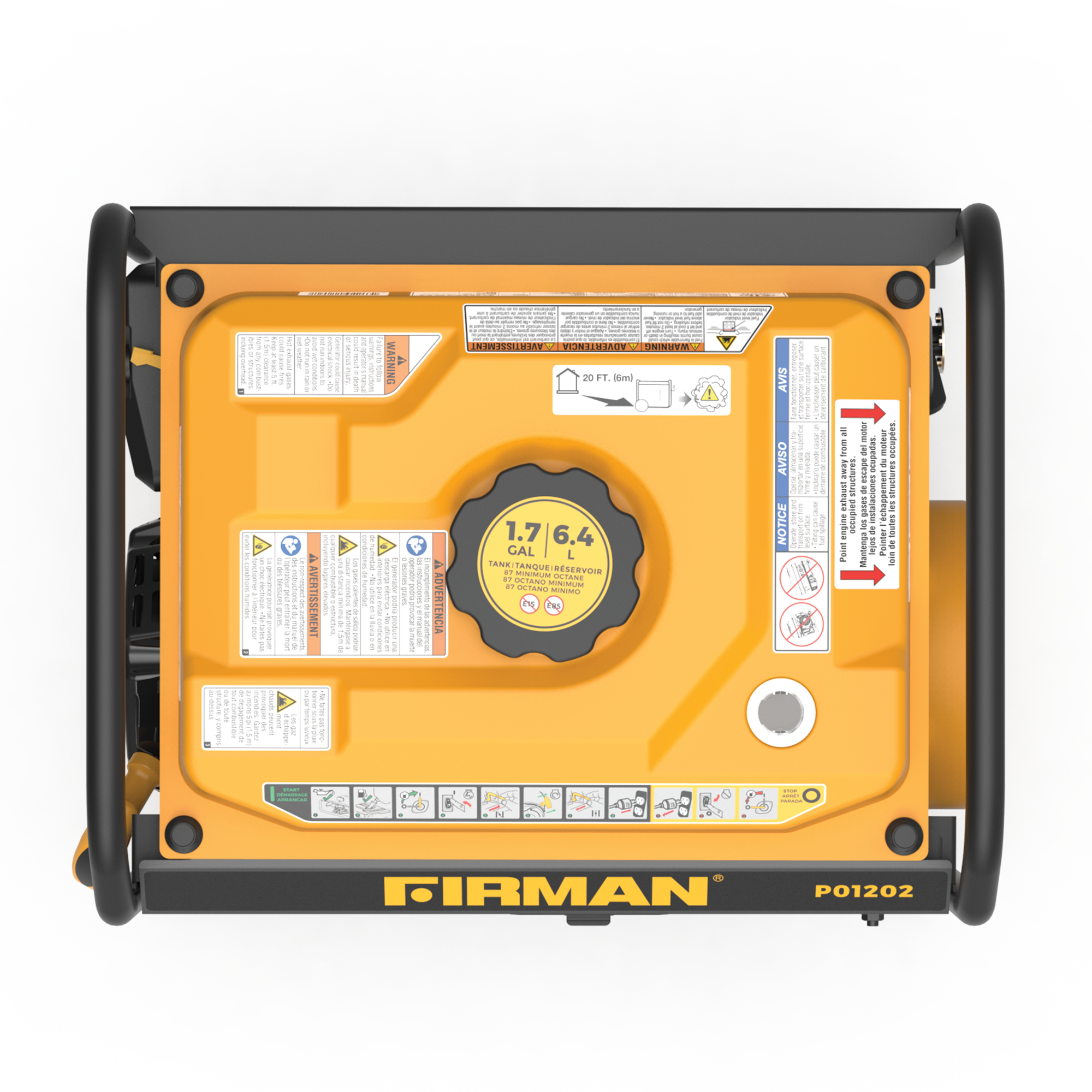 Gas Portable Generator 1500W Recoil Start