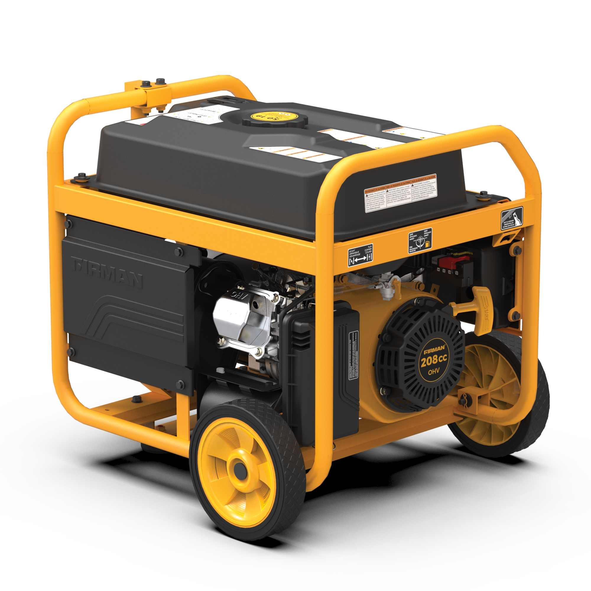 Gas Portable Generator 4550/3650W Remote Start 120/240V with CO alert