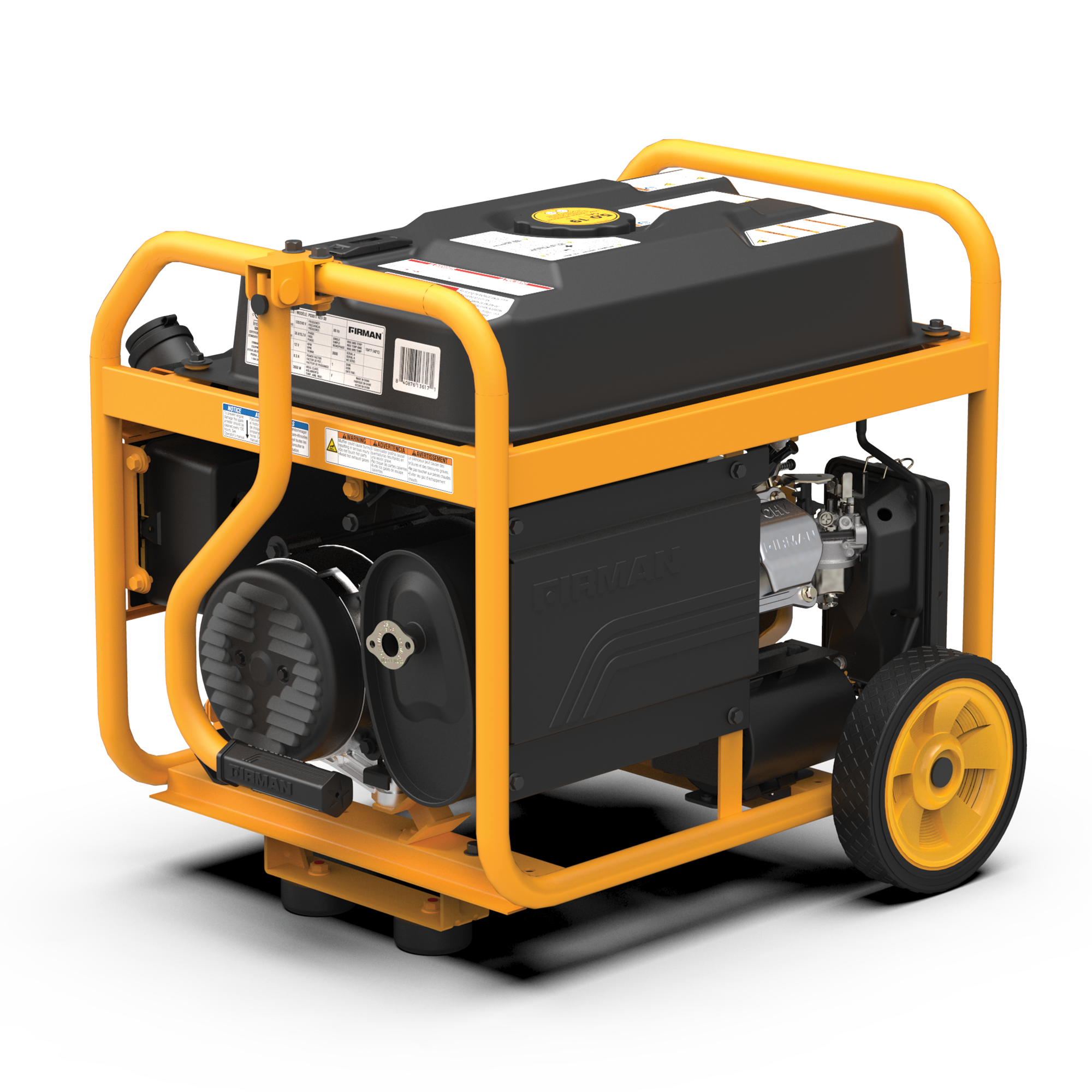Gas Portable Generator 4550/3650W Remote Start 120/240V with CO alert