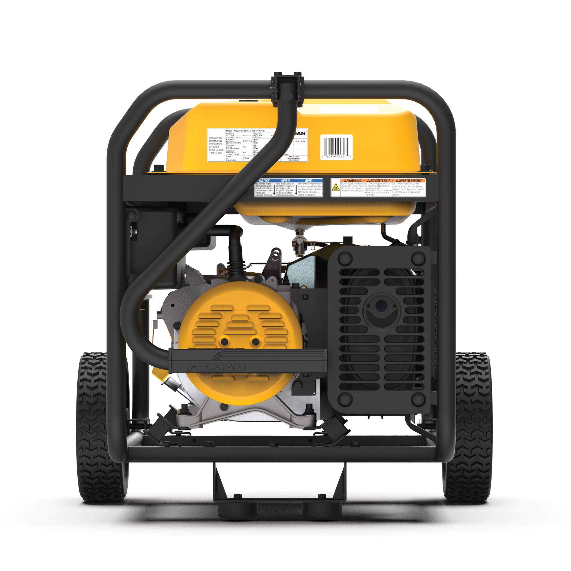 Gas Portable Generator 7125W Remote Start 120/240V