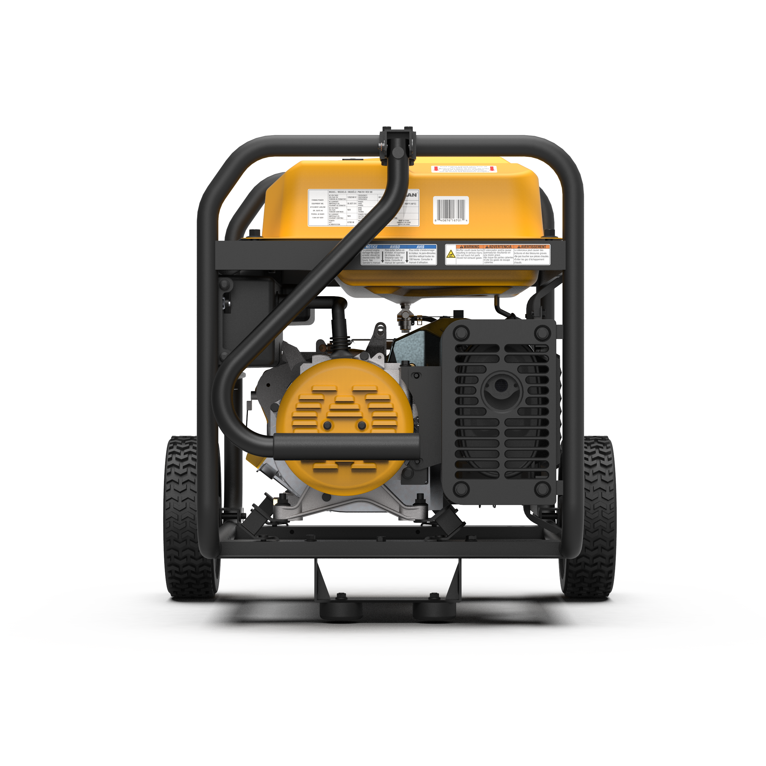 Gas Portable Generator 8375/6700W Recoil Start 120/240V With CO Alert