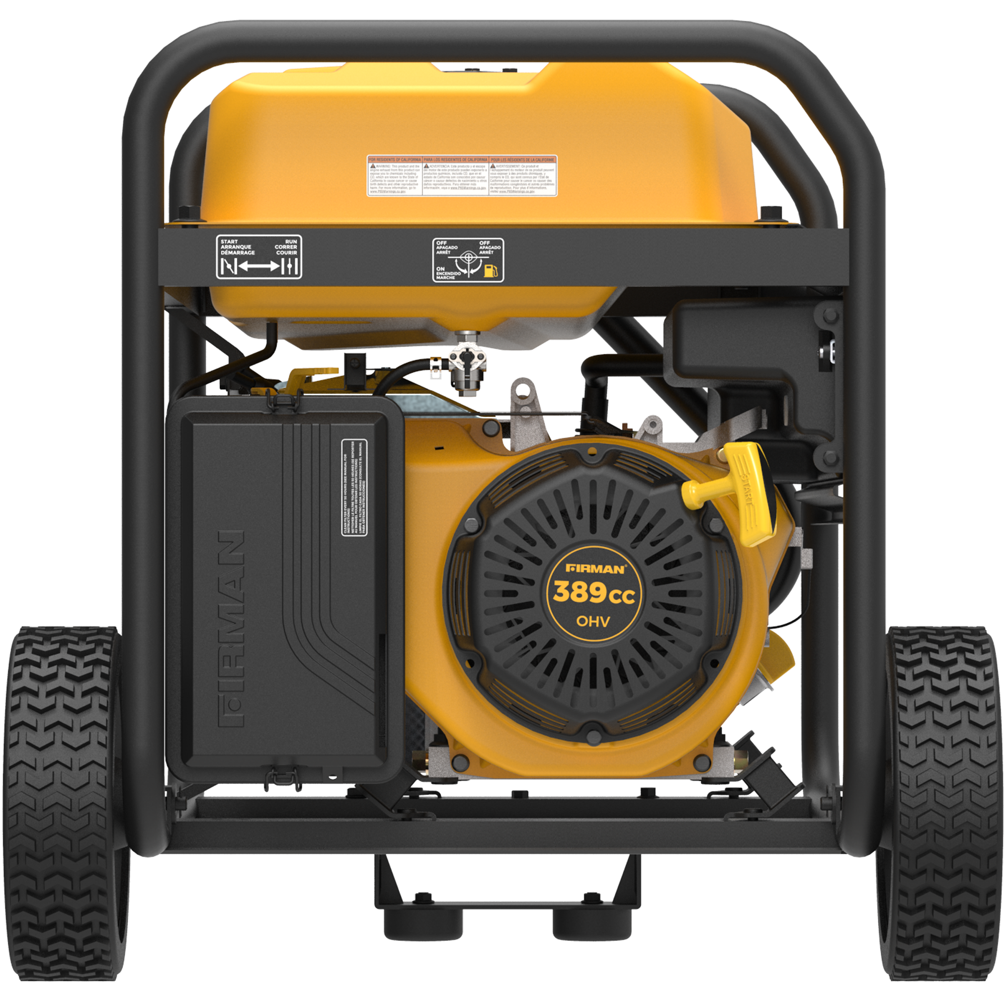 Gas Portable Generator 8375/6700W Recoil Start 120/240V With CO Alert