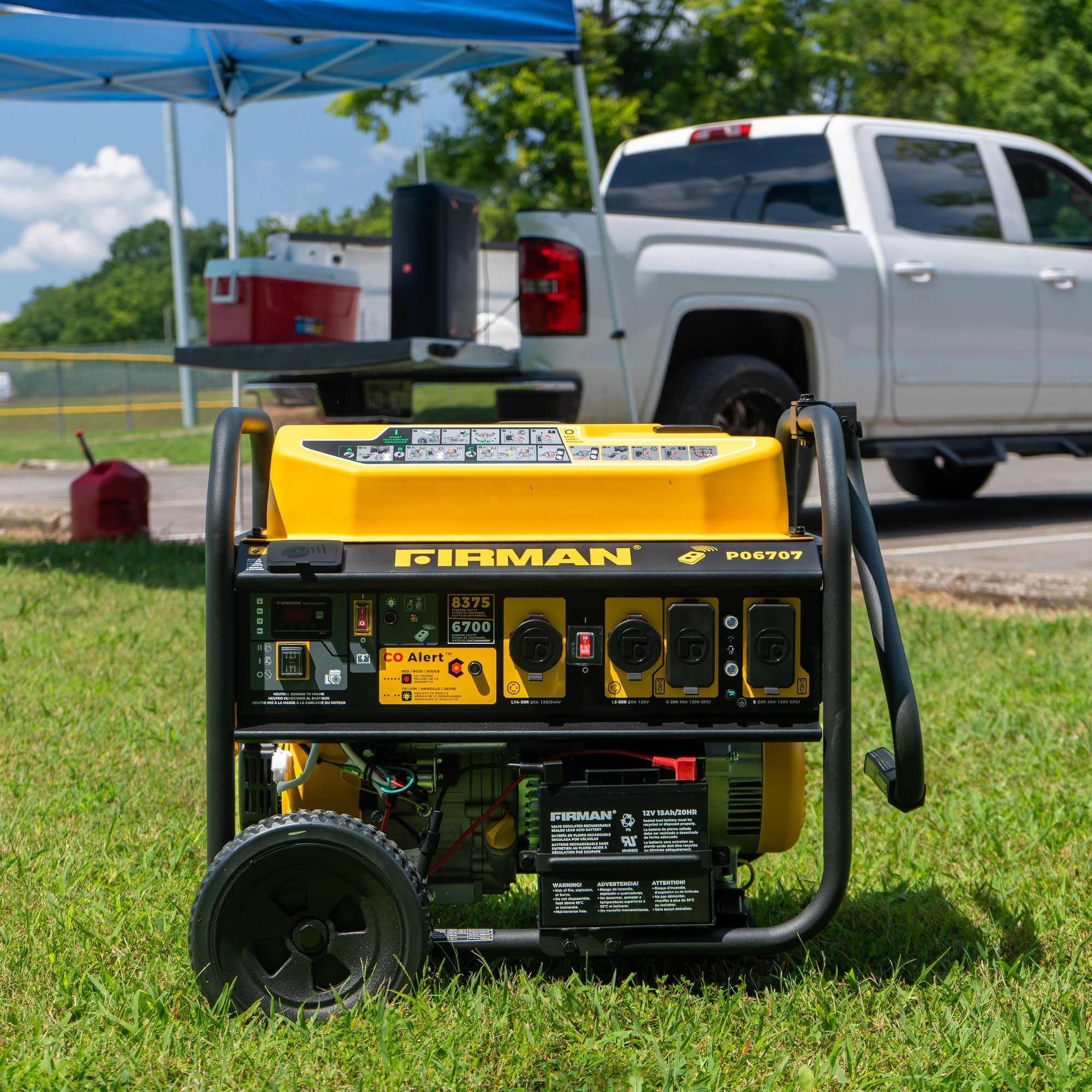 GAS PORTABLE GENERATOR 8375/6700W REMOTE START WITH CO ALERT