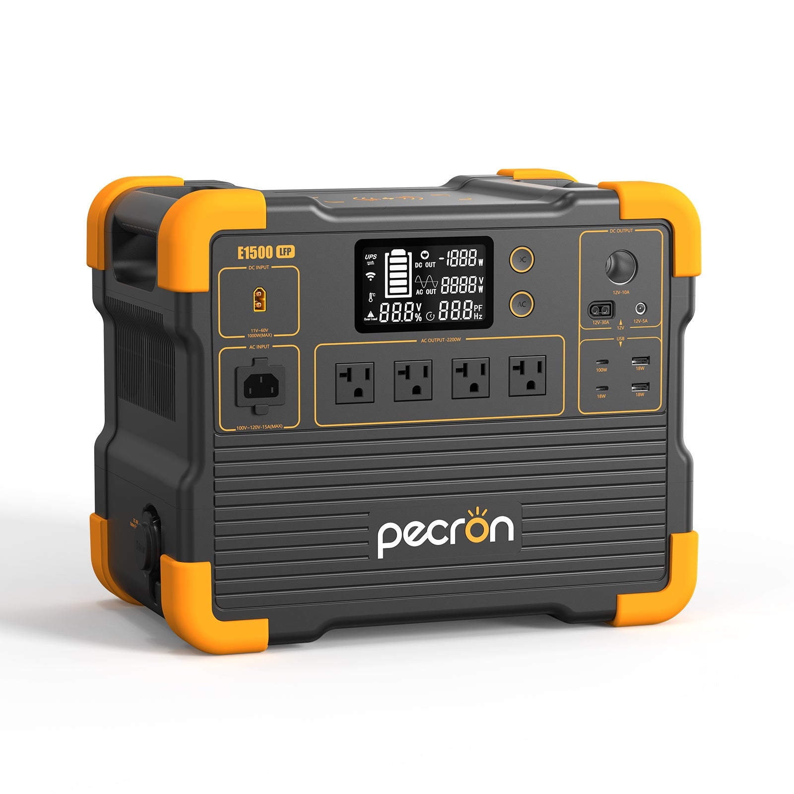 PECRON E1500LFP Expandable Portable Power Station 2200W 1536Wh V3 Version