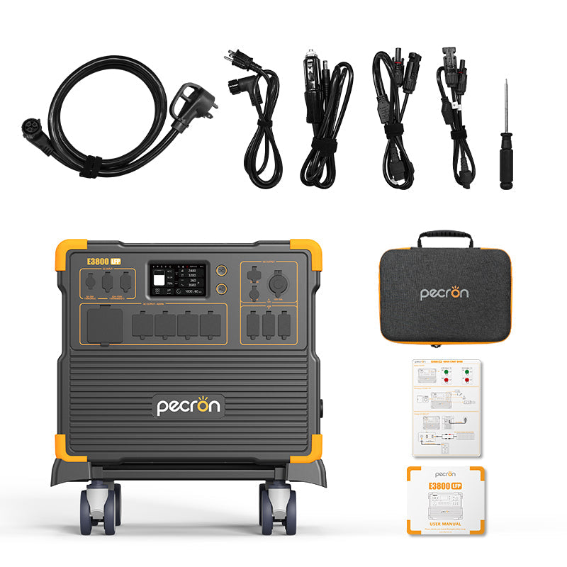 PECRON E3800LFP Portable Power Station 4200W 3840Wh