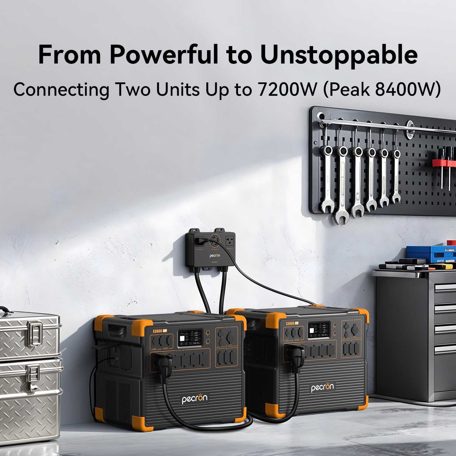 PECRON E3800LFP Portable Power Station 4200W 3840Wh