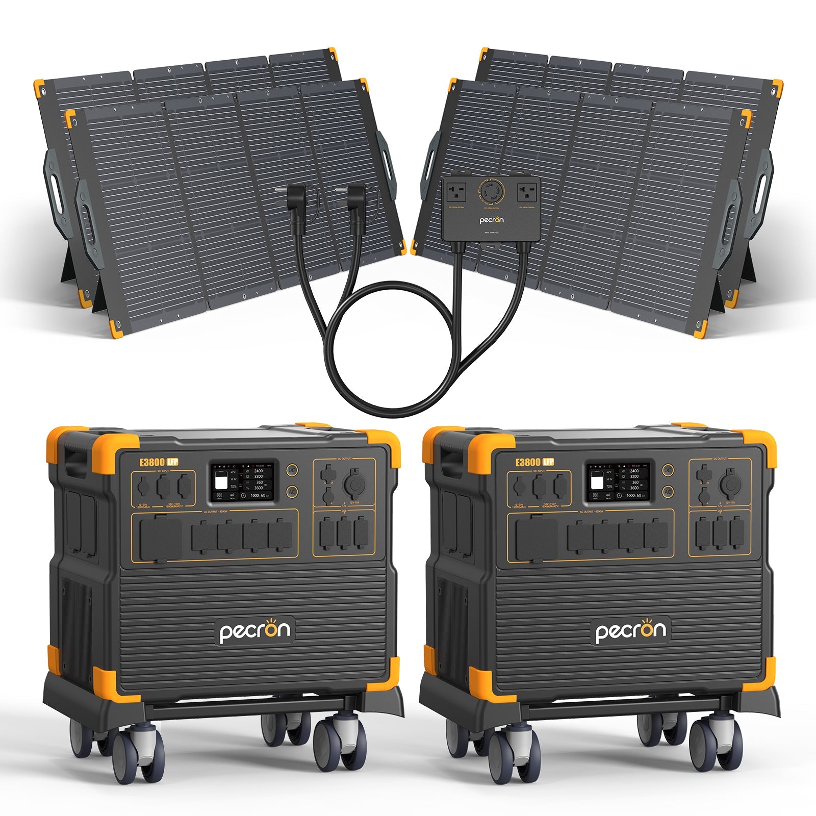 PECRON E3800LFP Portable Power Station 4200W 3840Wh