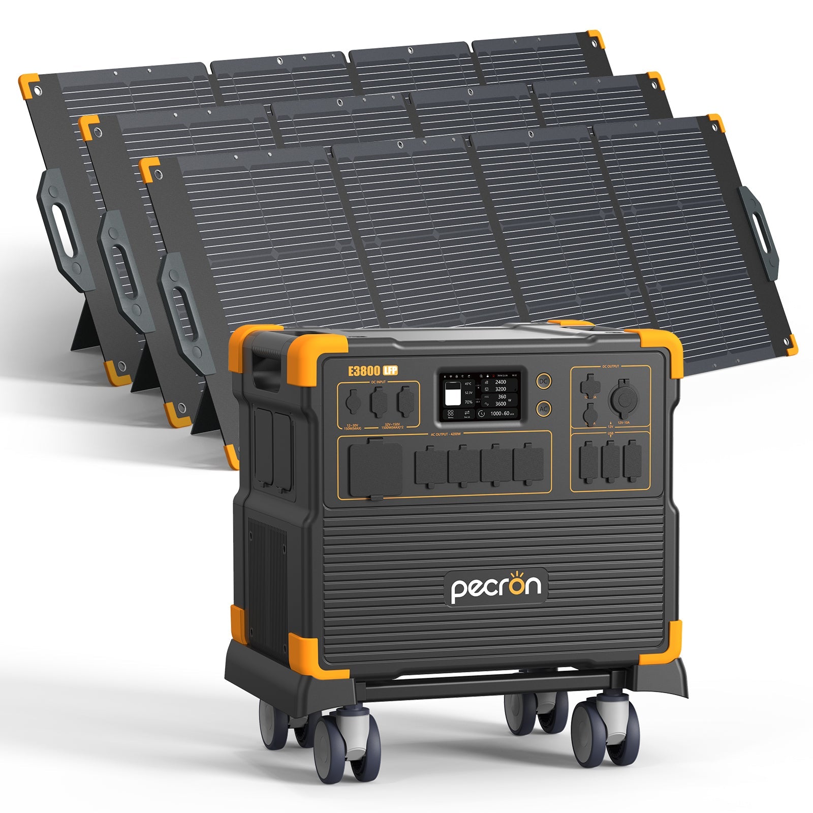 PECRON E3800LFP Portable Power Station 4200W 3840Wh