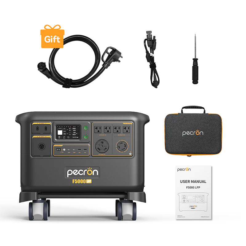PECRON F5000LFP Portable Power Station 7200W 5120Wh 120V/240V