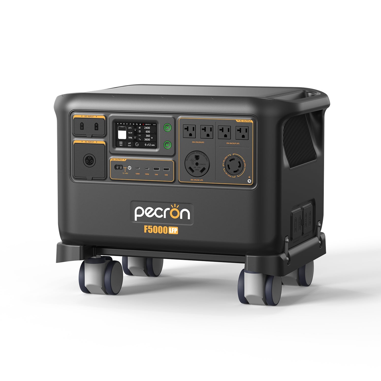 PECRON F5000LFP Portable Power Station 7200W 5120Wh 120V/240V