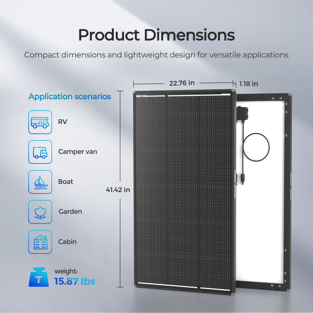 Renogy ShadowFlux 120W N-Type Anti-Shading Solar Panel