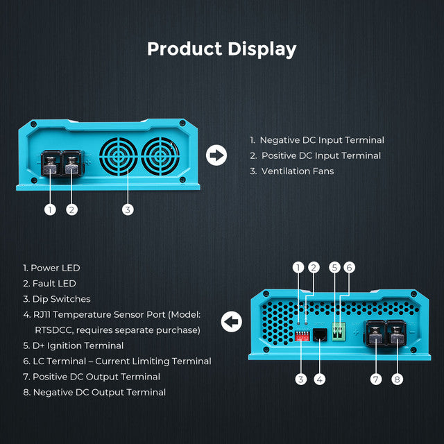 Renogy 12V 60A DC to DC On Board Battery Charger