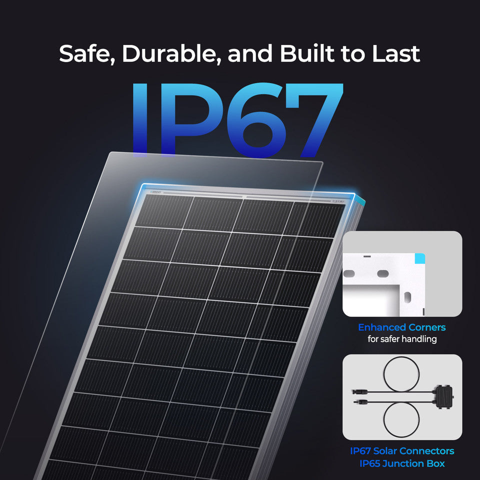 Renogy 16BB N-Type 200W 24V Solar Panel