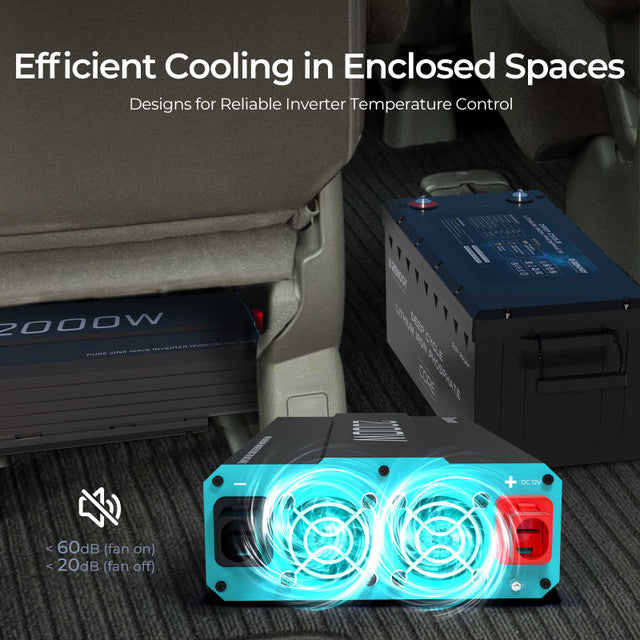 Renogy 2000W 12V Pure Sine Wave Inverter G3