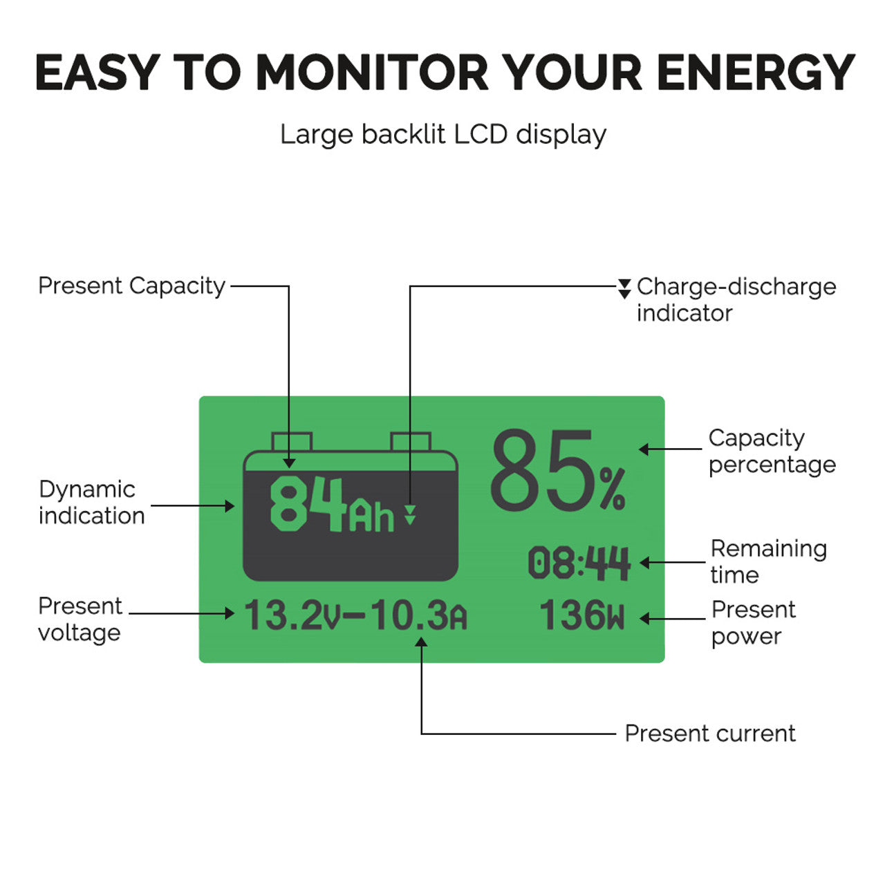 Renogy 500A Battery Monitor w/ Shunt