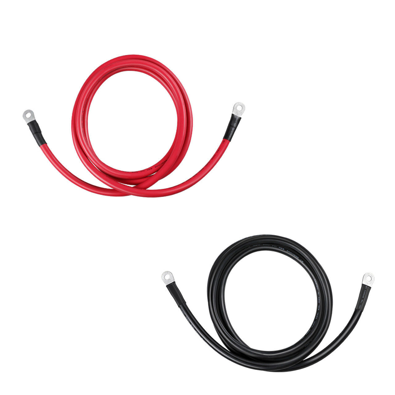 Renogy 5 FT 2/0 AWG Battery Inverter Cables for 3/8 in Lugs