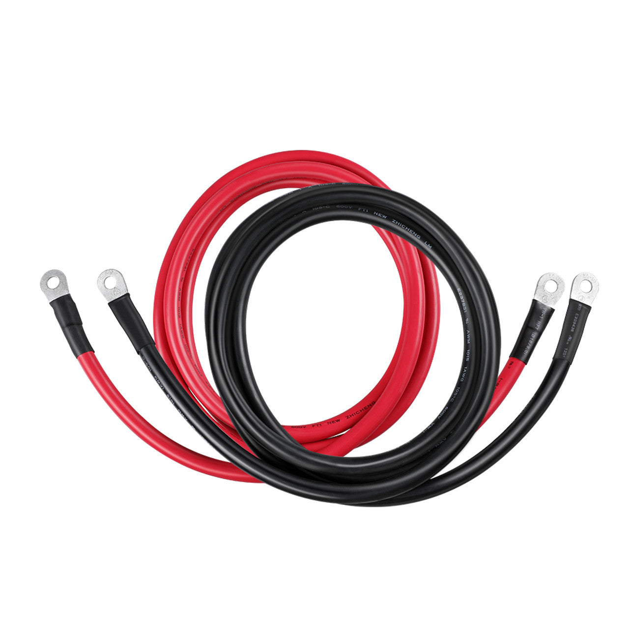 Renogy 5 FT 2/0 AWG Battery Inverter Cables for 3/8 in Lugs