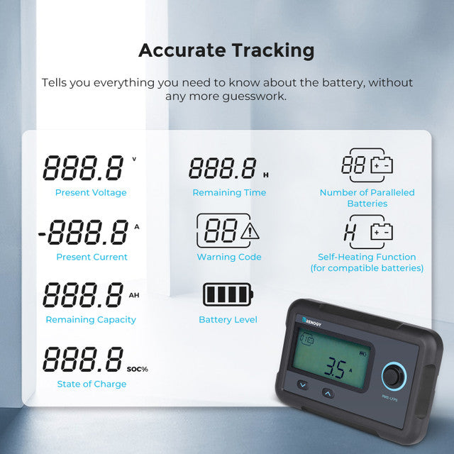 Renogy Monitoring Screen for Smart Lithium Battery