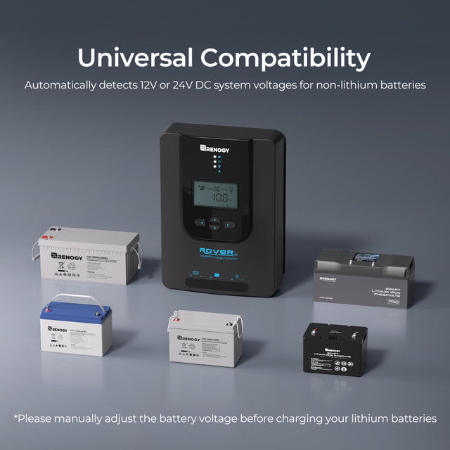 Renogy Rover Li 20 Amp MPPT Solar Charge Controller w/ Bluetooth