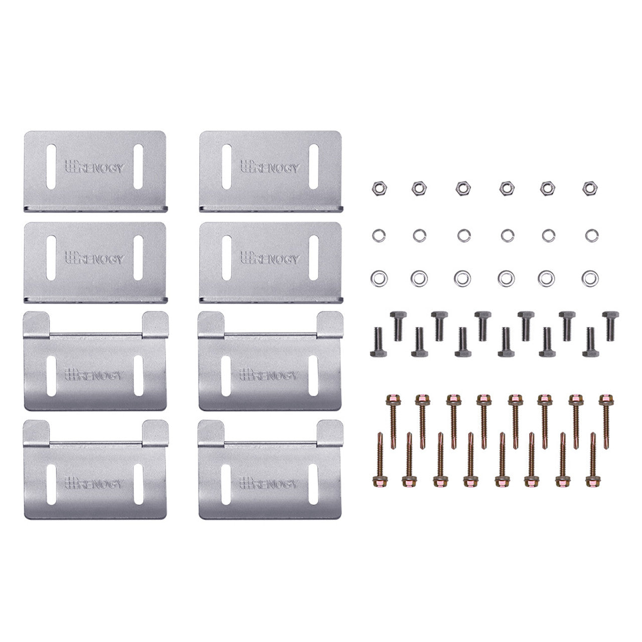 Renogy Solar Panel Mounting Curved Z Bracket  Set of 4