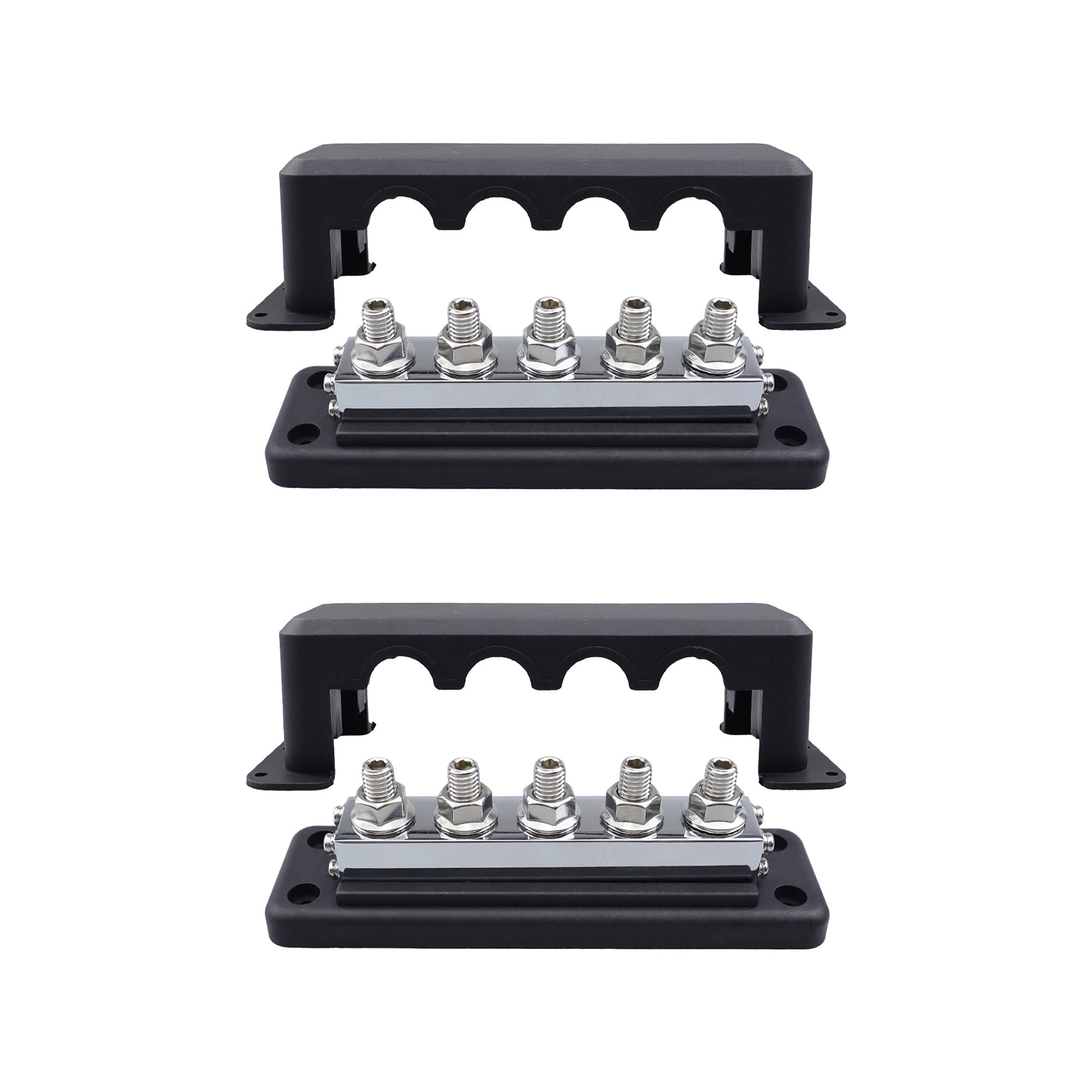 RUiXU RX5600 600A Busbar with 5 x 3/8 in Terminal Posts - One Pair