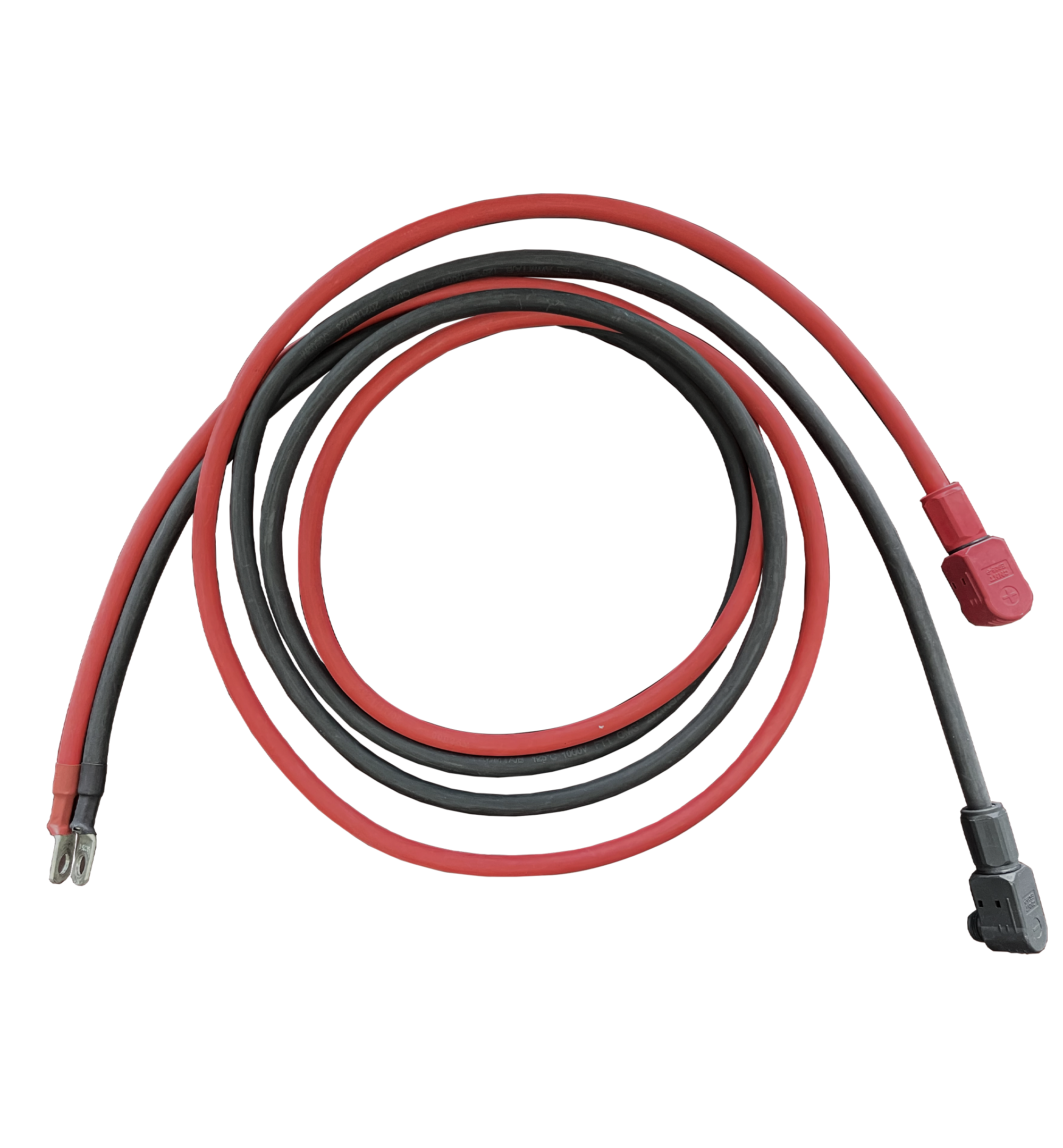 RUiXU S30 4AWG Battery Cable with 5/16 in Lugs and Pluggable Pole Connector - 30cm