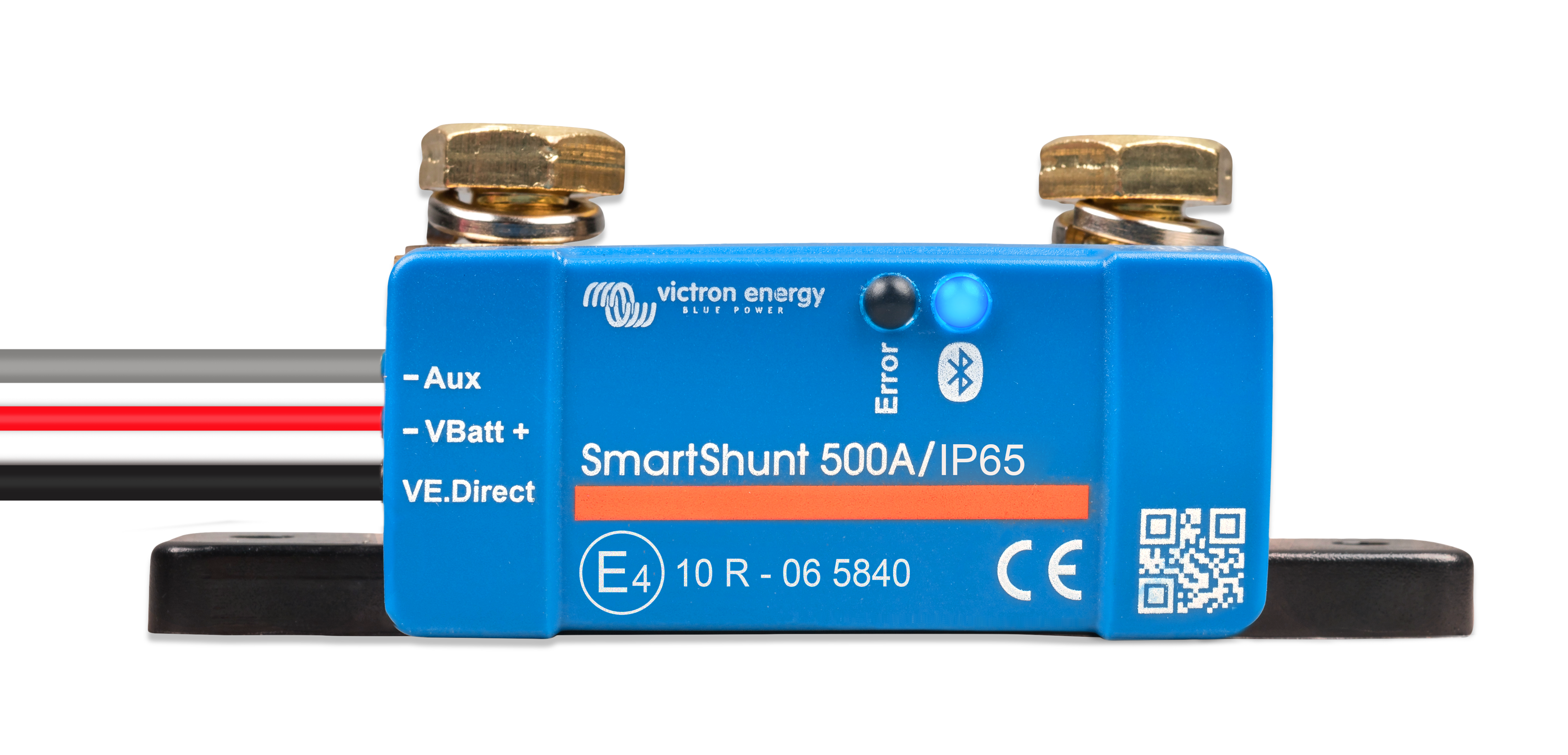 Victron SmartShunt 500A/50mV IP65 Bluetooth Battery Monitor – Waterproof Smart Battery Shunt for RV Marine & Solar Systems