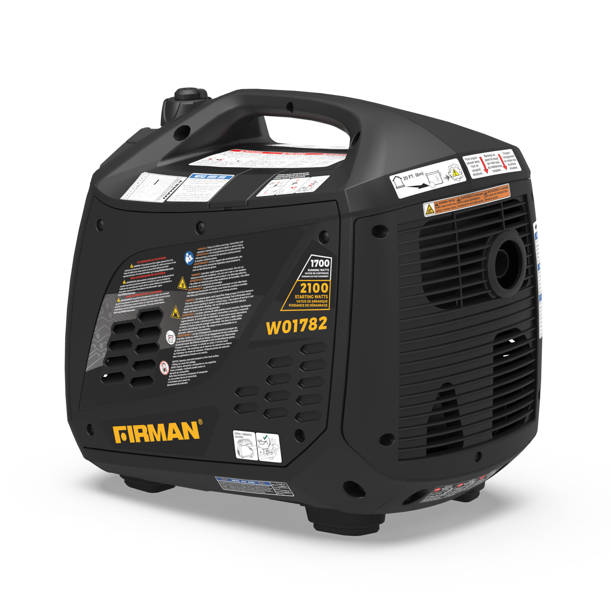 Inverter Portable Generator 2100/1700W Recoil Start