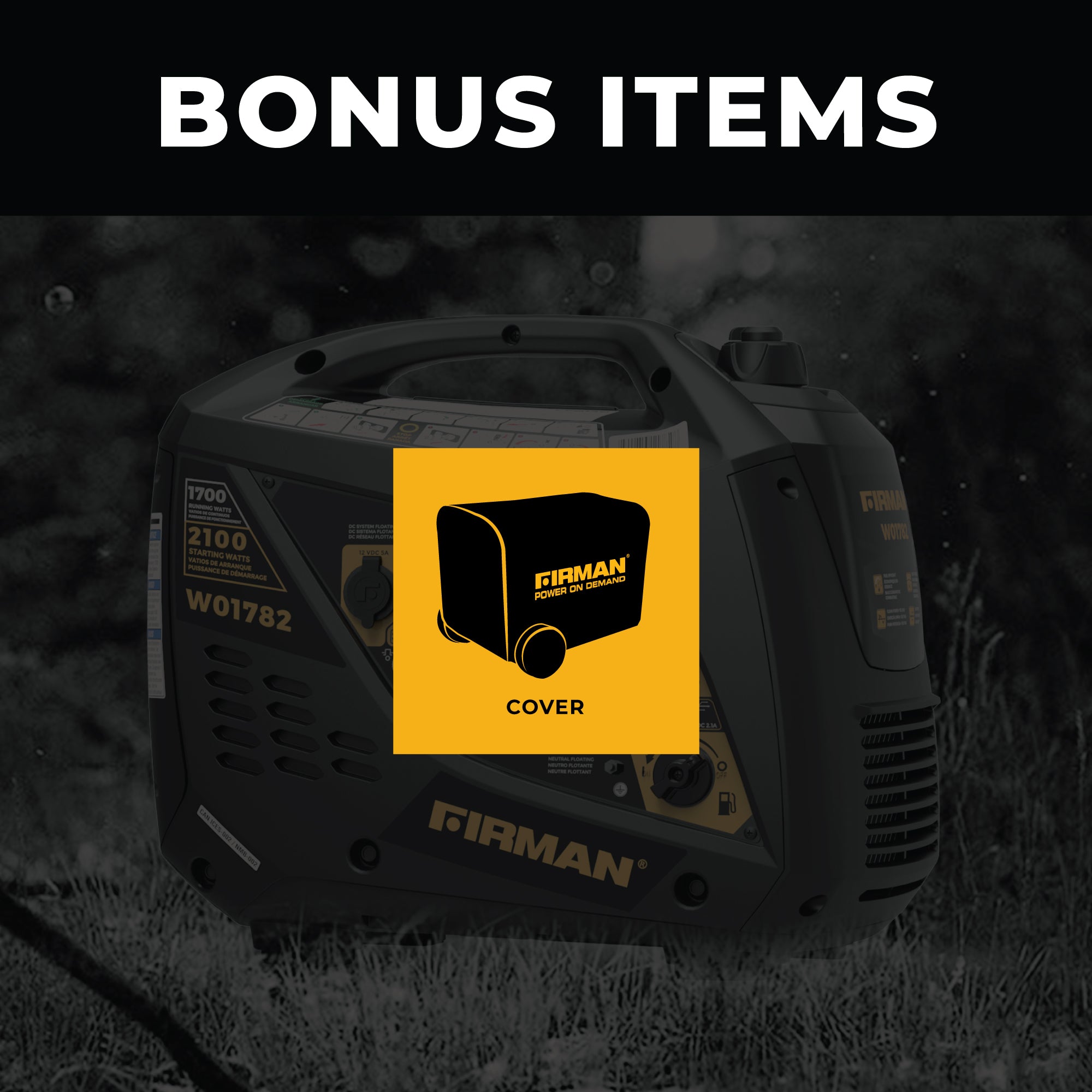 Inverter Portable Generator 2100/1700W Recoil Start