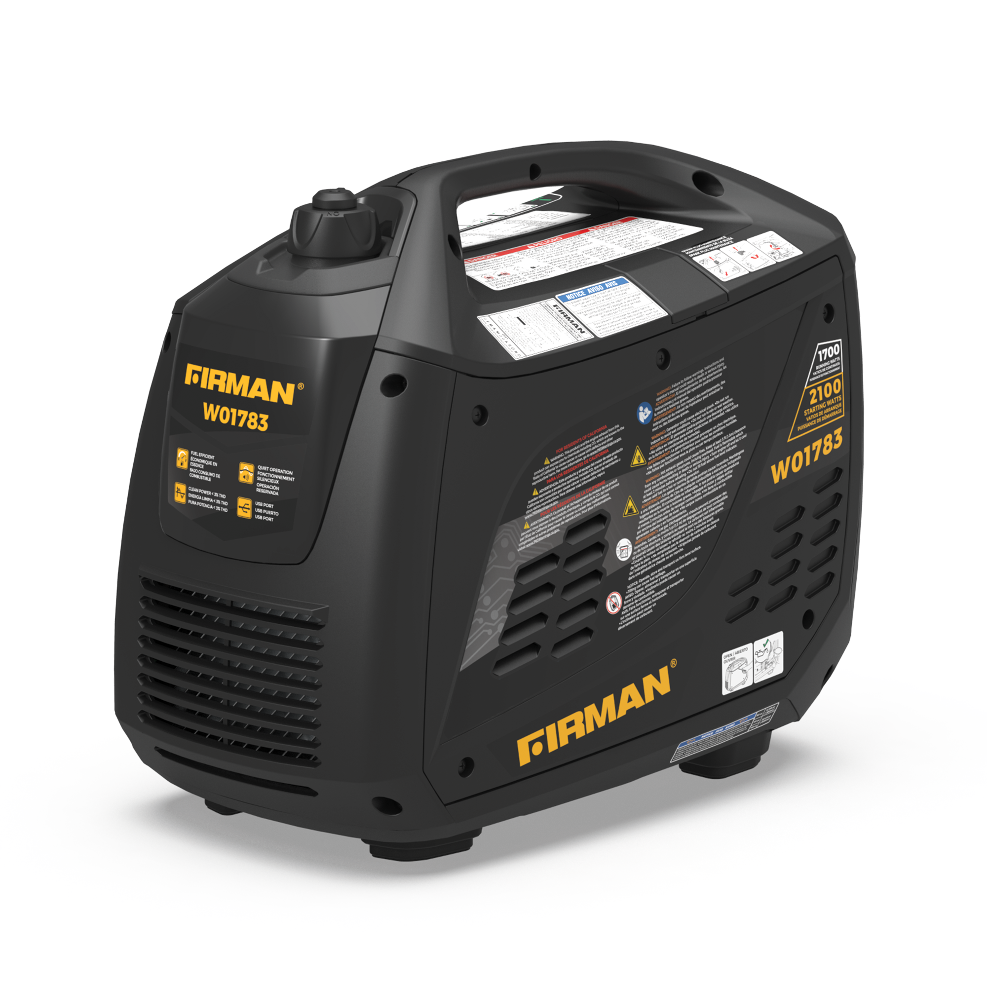 Inverter Portable Generator 2100/1700W Recoil Start