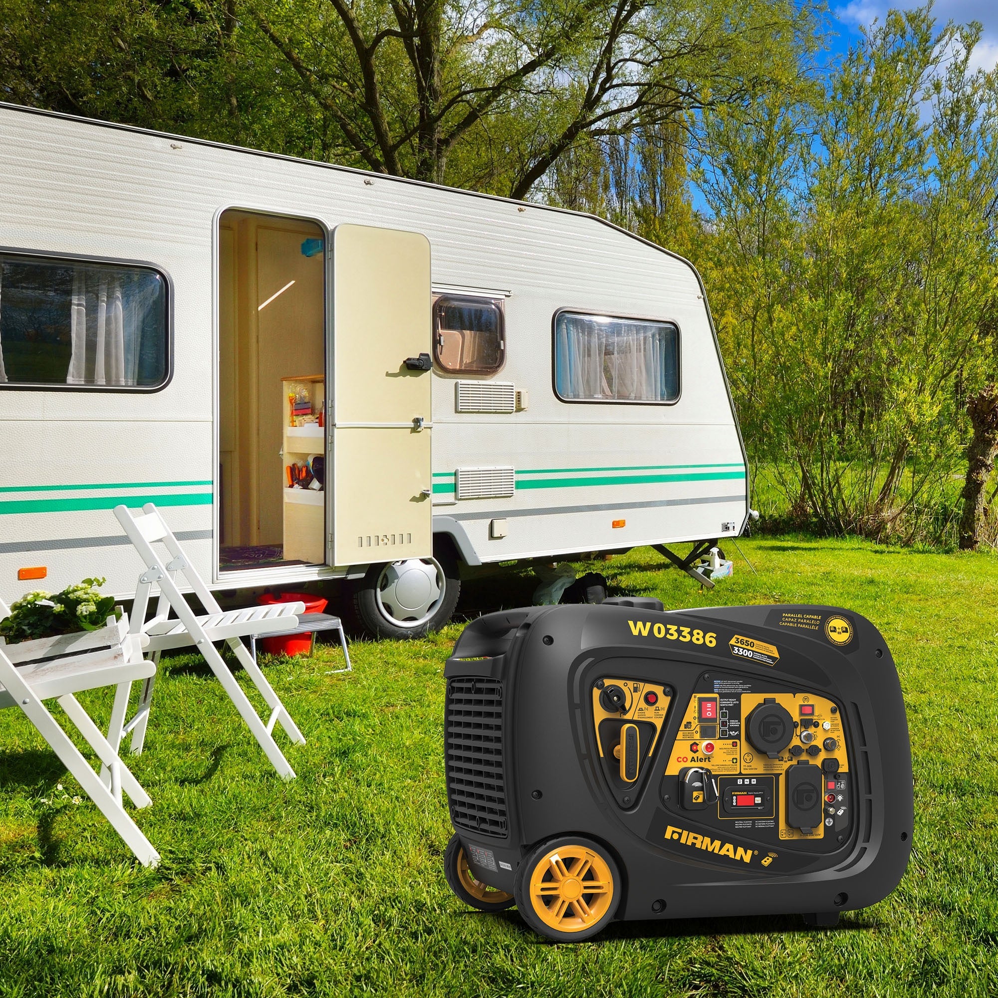 Inverter Portable Generator 4125/3300W Remote Start with CO ALERT