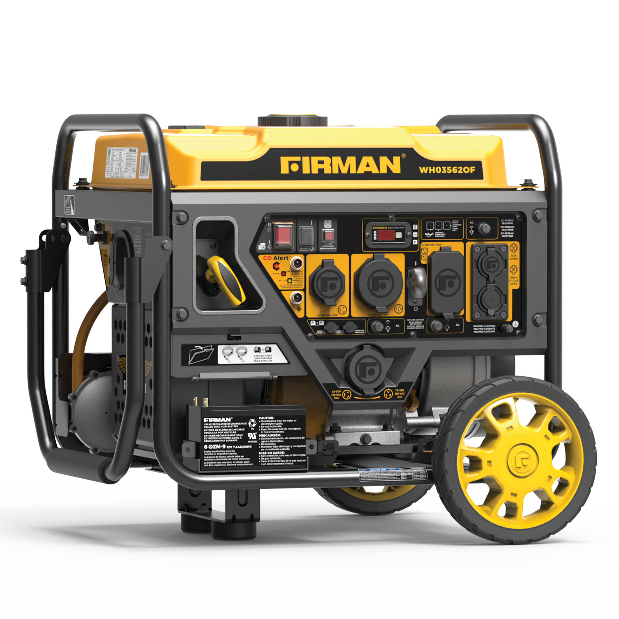 Dual Fuel Open Frame Inverter 4400/3500W Electric Start with CO ALERT