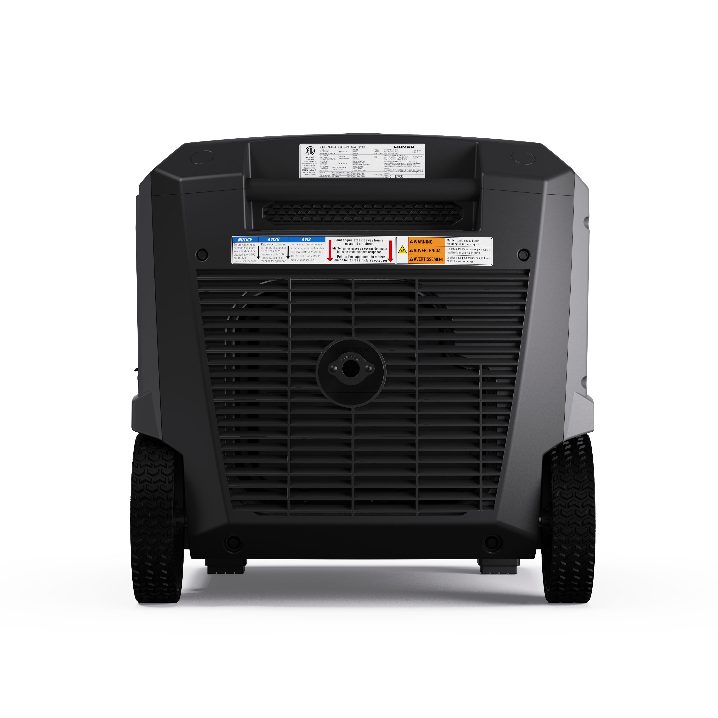 Tri Fuel Inverter Portable Generator 7500/6000W Electric Start 120/240V Parallel Ready CO Alert